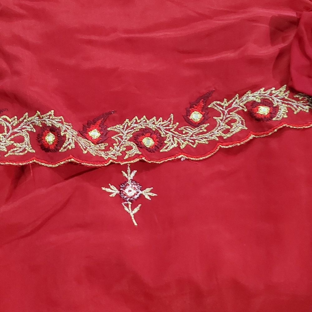 Indian-Pakistani 3-piece Suit! Salwer- Kammez-Dupatta! 100% PURE Silk! - Picture 12 of 12